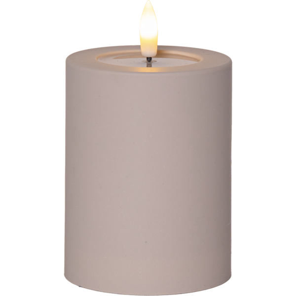 Star Trading LED-kynttilä ulkokäyttöön beige 7,5 x 12,5 cm