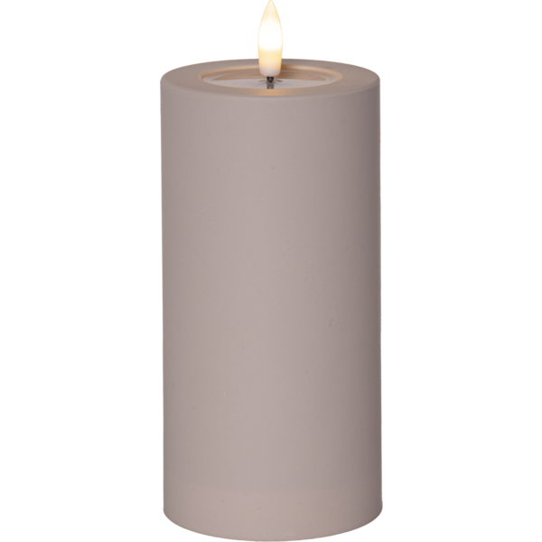 Star Trading LED-kynttilä ulkokäyttöön beige 7,5 x 17,5 cm