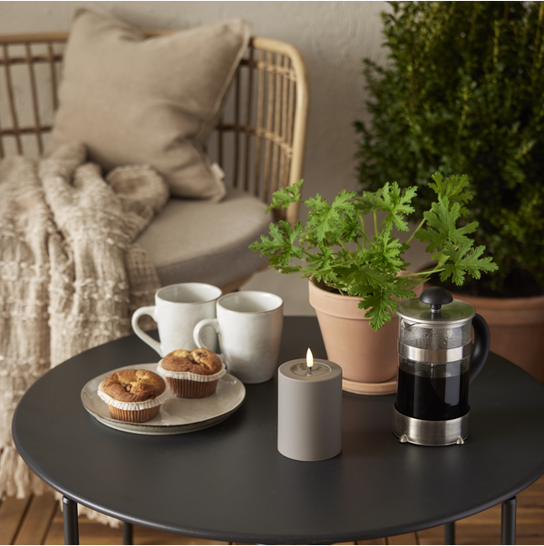 Star Trading LED-kynttilä ulkokäyttöön ruskea 7,5 x 12,5 cm