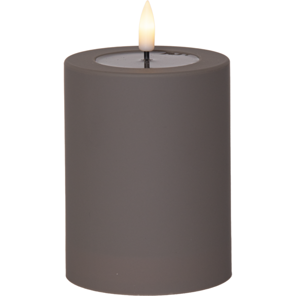 Star Trading LED-kynttilä ulkokäyttöön ruskea 7,5 x 12,5 cm
