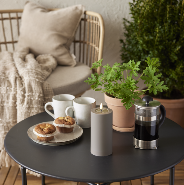 Star Trading LED-kynttilä ulkokäyttöön ruskea 7,5 x 17,5 cm