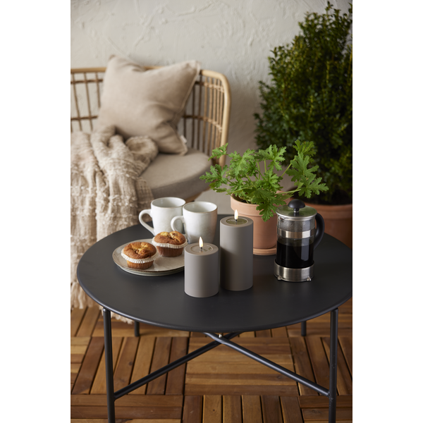 Star Trading LED-kynttilä ulkokäyttöön beige 7,5 x 17,5 cm