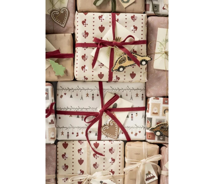 Ib Laursen lahjapaperi kuviollinen My Nostalgic Christmas 5m