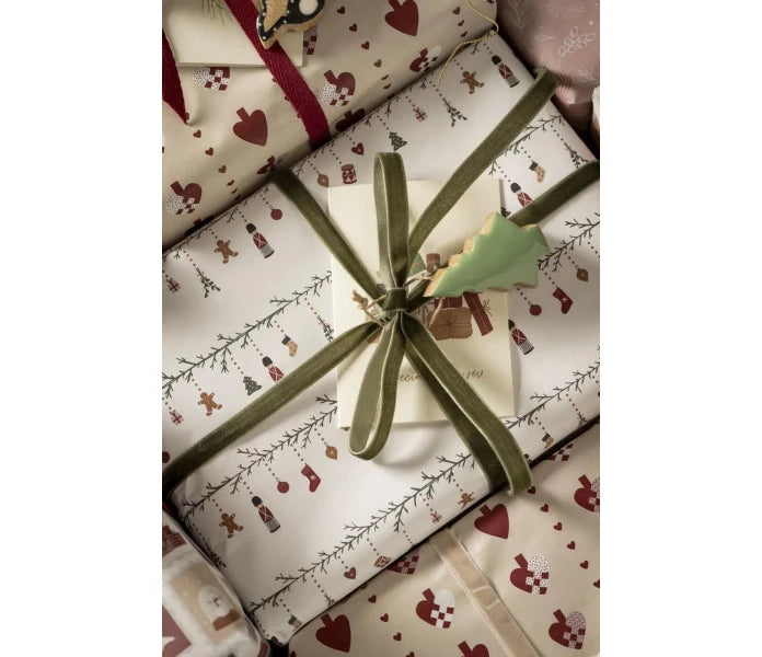 Ib Laursen lahjapaperi kuviollinen My Nostalgic Christmas 5m