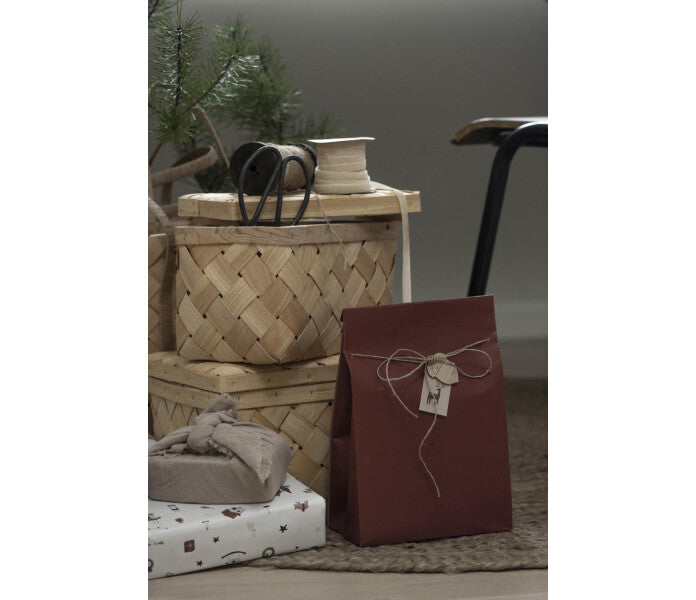 Ib Laursen lahjapussi punainen 18 x 28,5 x 10 cm