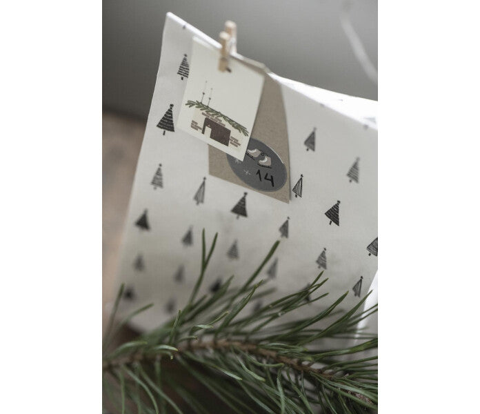 Ib Laursen lahjapussi Christmas Forest 9 × 22,5 × 6 cm