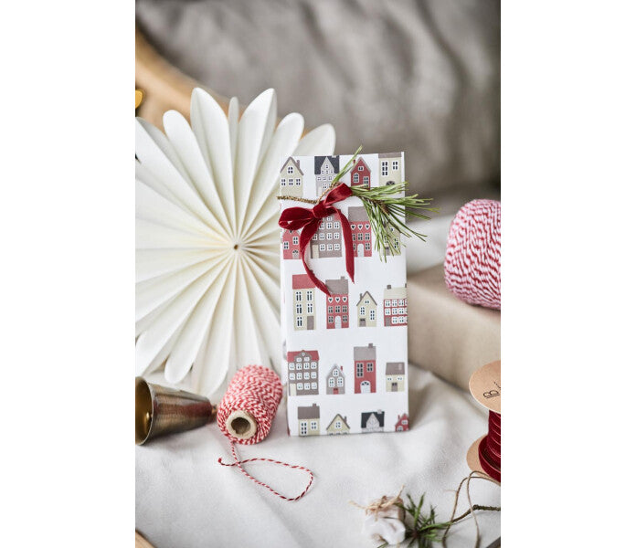 Ib Laursen lahjapussi Christmas Town 9 × 22,5 × 6 cm