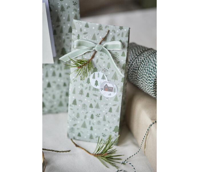 Ib Laursen lahjapussi Christmas Forest 9 × 22,5 × 6 cm