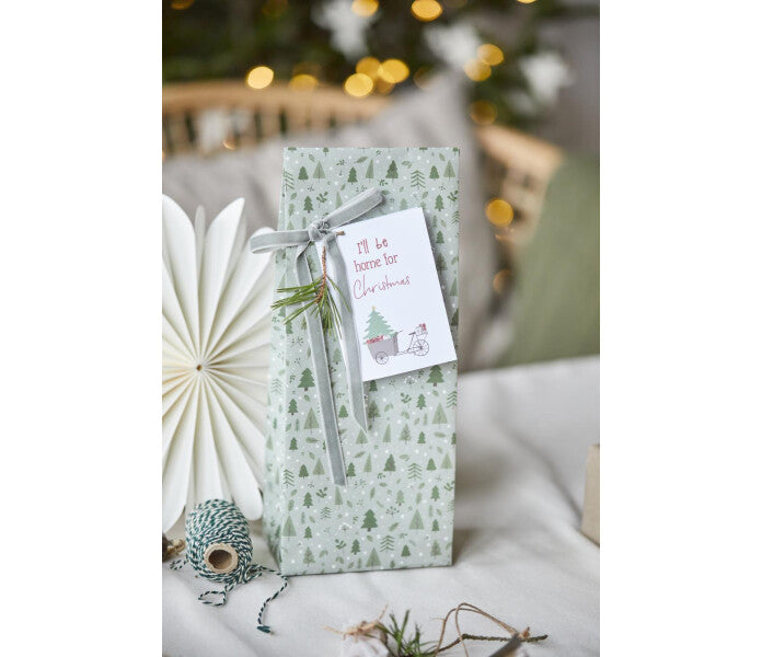 Ib Laursen lahjapussi Christmas Forest 12 × 30,5 × 7 cm