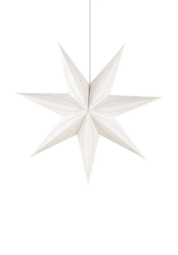 Alde & Lind Henriette paperitähti valkoinen 75 cm