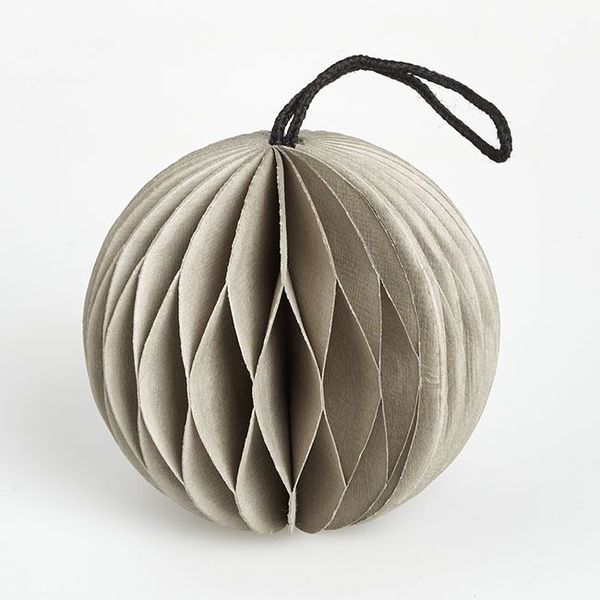 Piironki paperikoriste pallo harmaa