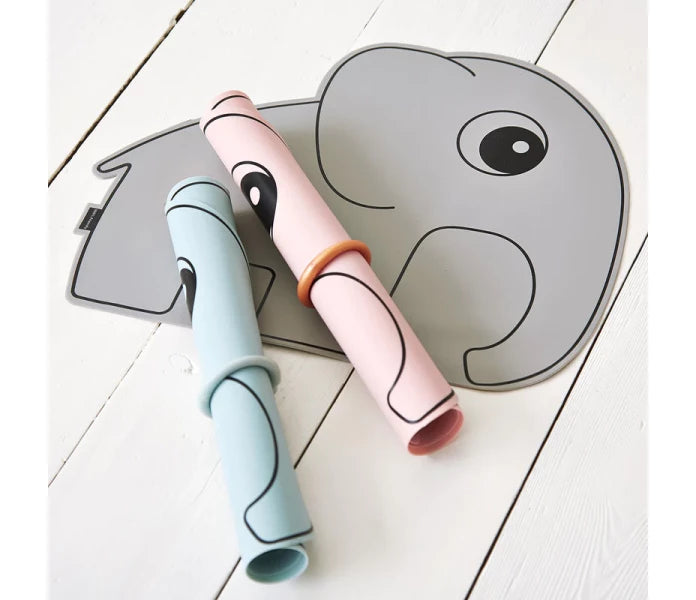 Done by Deer ruokailualusta Elphee silikoni harmaa