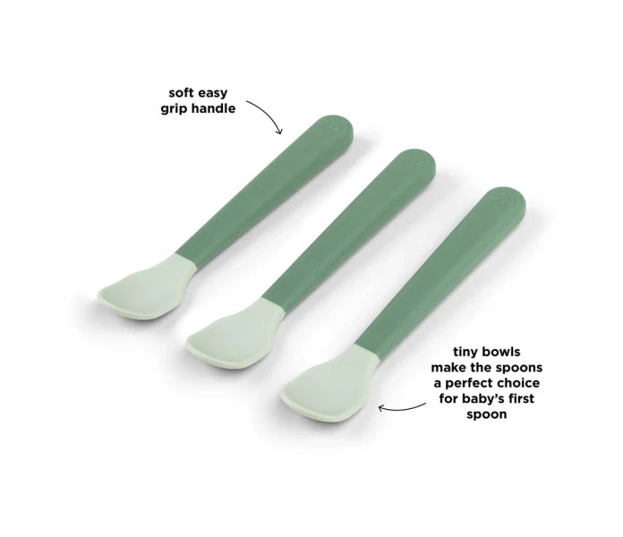 Done by Deer Foodie easy-grip lusikat vihreä 3 kpl