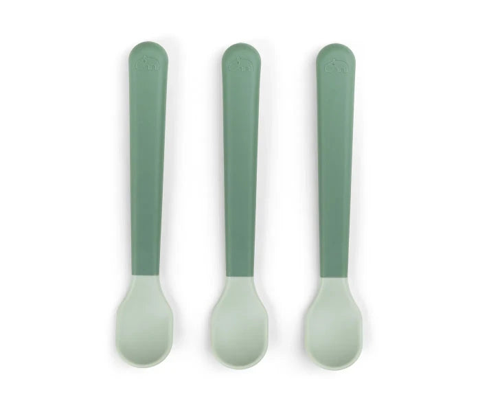 Done by Deer Foodie easy-grip lusikat vihreä 3 kpl