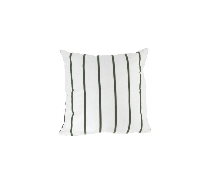 Storefactory Karlstorp raidallinen tyynynpäällinen valkoinen / vihreä 48 × 48 cm