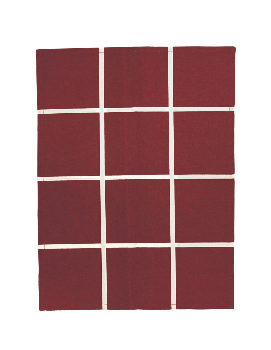 Storefactory Mortorp ruudullinen keittiöpyyhe valkoinen / punainen 45 × 60 cm