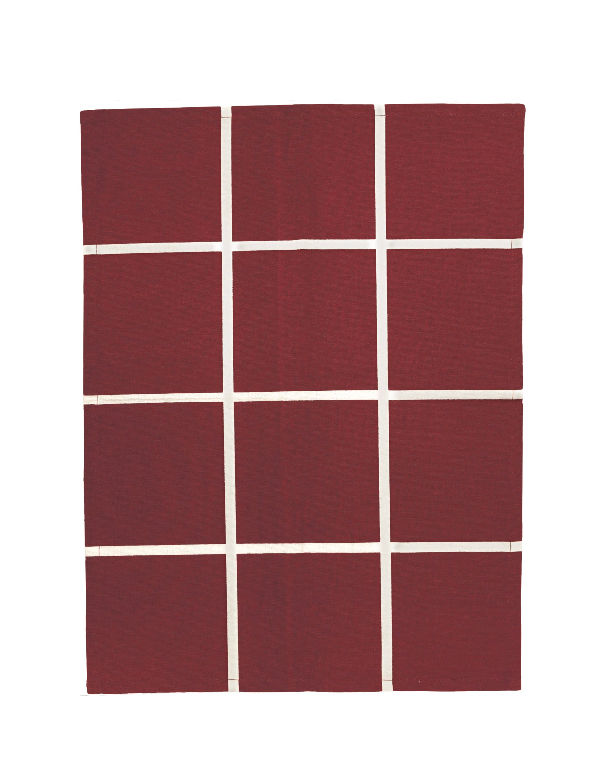 Storefactory Mortorp ruudullinen keittiöpyyhe valkoinen / punainen 45 × 60 cm