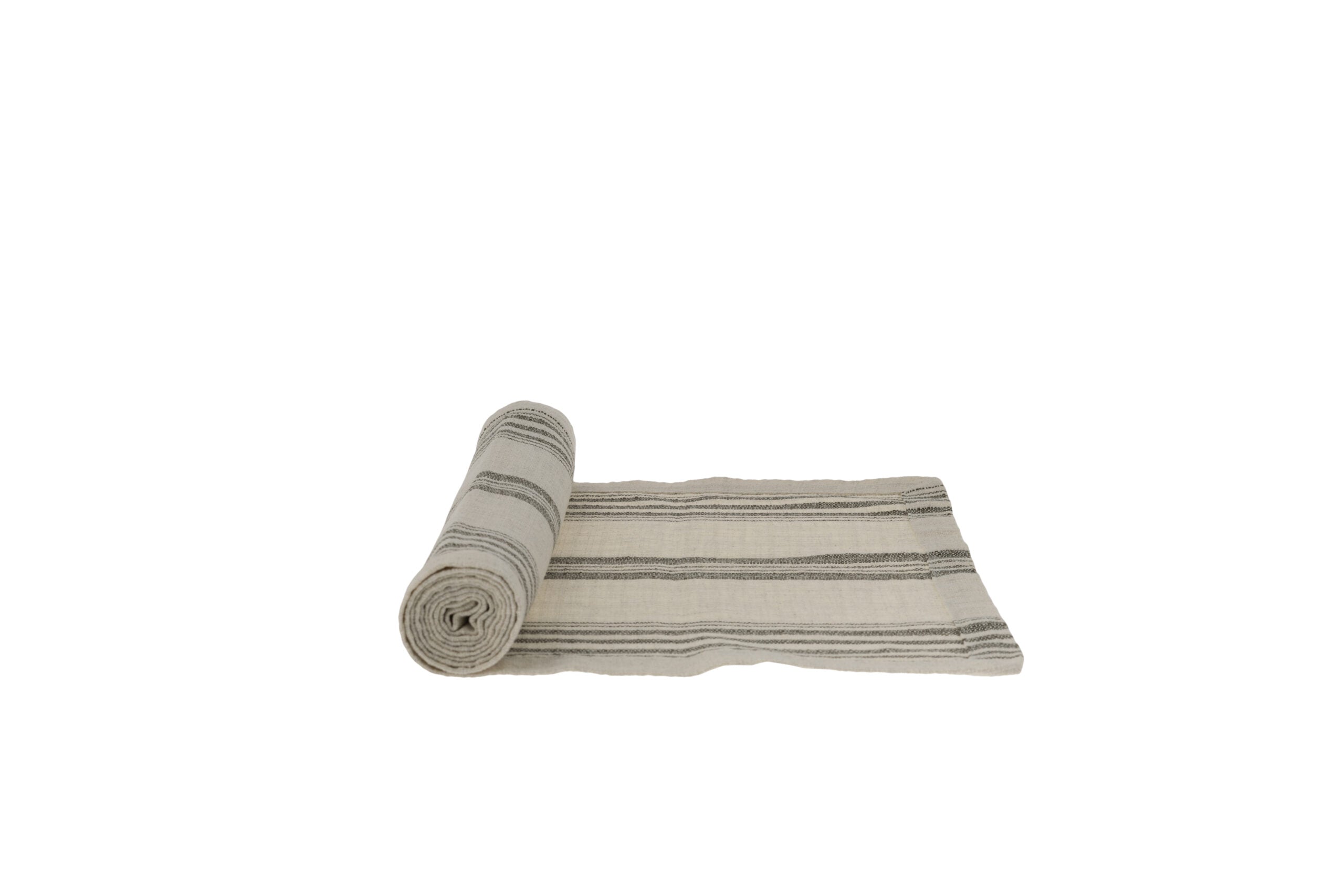 Storefactory Karlevi raidallinen kaitaliina vihreä 35 x 120 cm