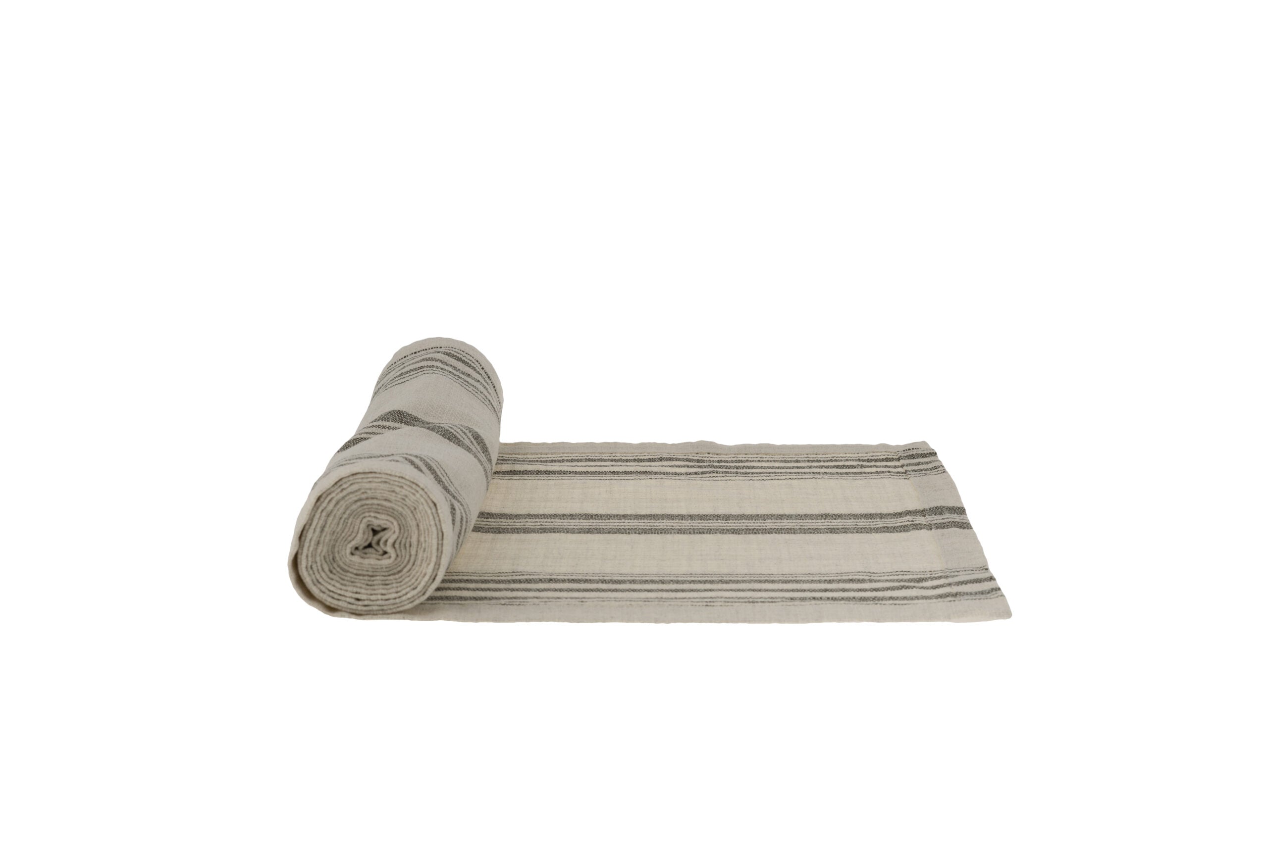 Storefactory Karlevi raidallinen kaitaliina vihreä 35 x 240 cm