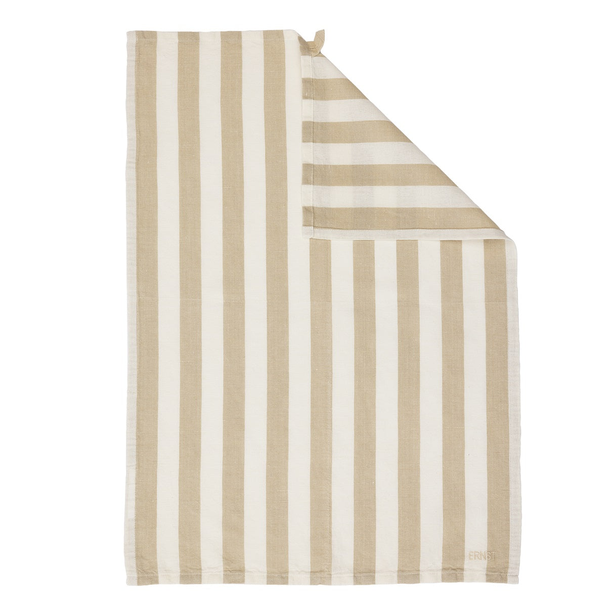 ERNST raidallinen keittiöpyyhe beige / valkoinen