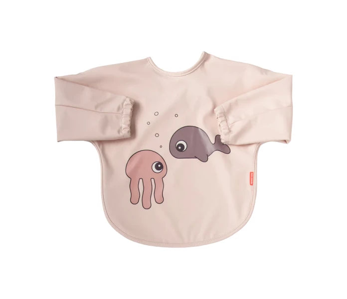 Done by Deer Sea Friends hihallinen ruokalappu/essu roosa