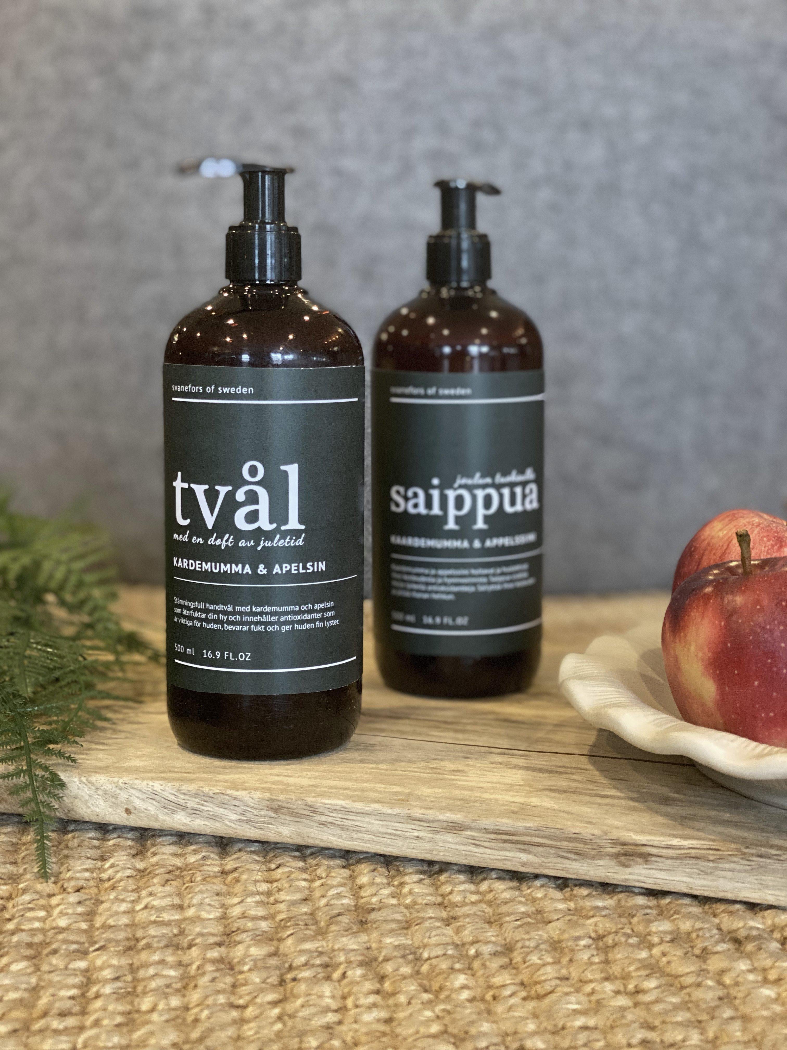 Svanefors nestemäinen saippua kardemumma & appelsiini 500ml