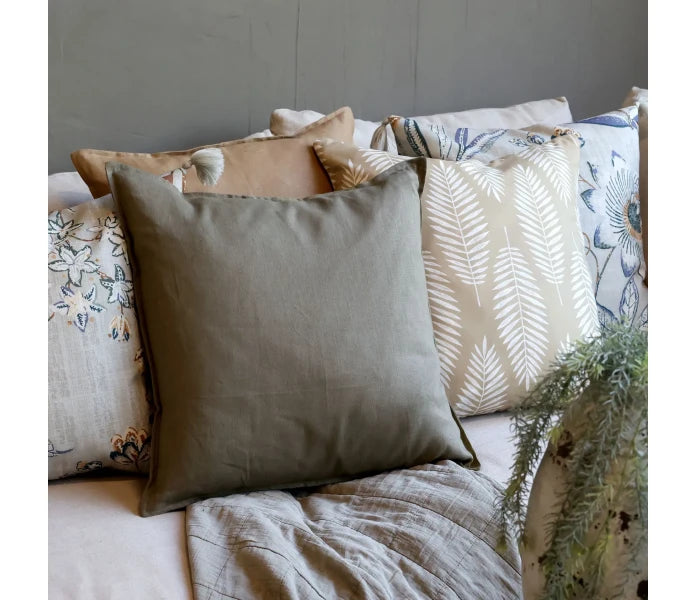Chic Antique tyynynpäällinen pellava vihreä 50 x 50 cm