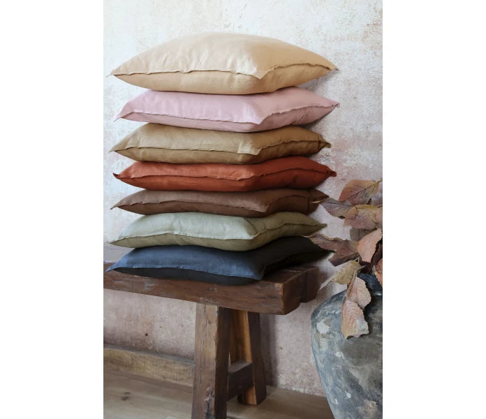 Chic Antique tyynynpäällinen pellava ruskea 50 x 50 cm