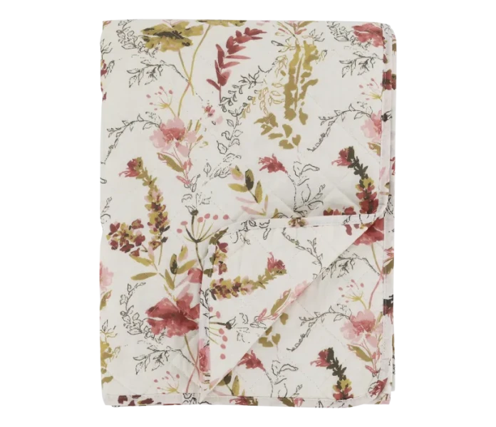 Chic Antique torkkupeitto kukkakuviolla 130 x 180 cm