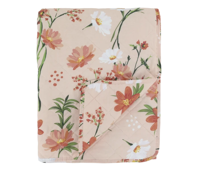 Chic Antique torkkupeitto kukkakuviolla 130 x 180 cm