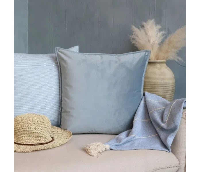 Chic Antique tyynynpäällinen samettia sky blue 50 x 50 cm