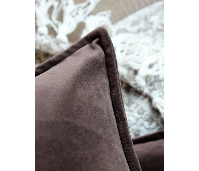 Chic Antique tyynynpäällinen samettia ruskea 50 x 50 cm