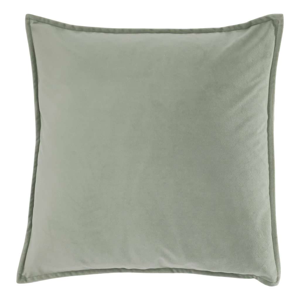 Chic Antique tyynynpäällinen samettia vaaleanvihreä 50 x 50 cm