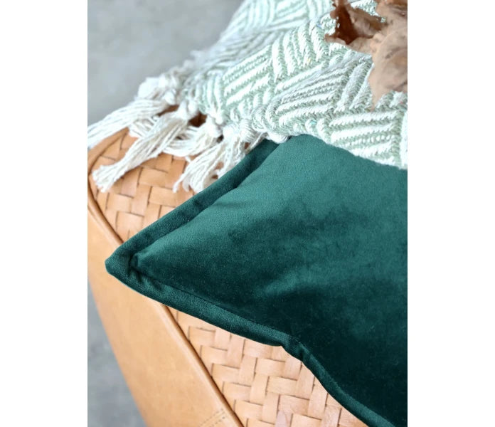 Chic Antique tyynynpäällinen samettia vihreä 50 x 50 cm