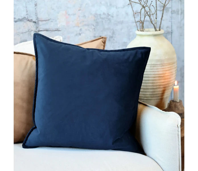 Chic Antique tyynynpäällinen samettia indigosininen 50 x 50 cm