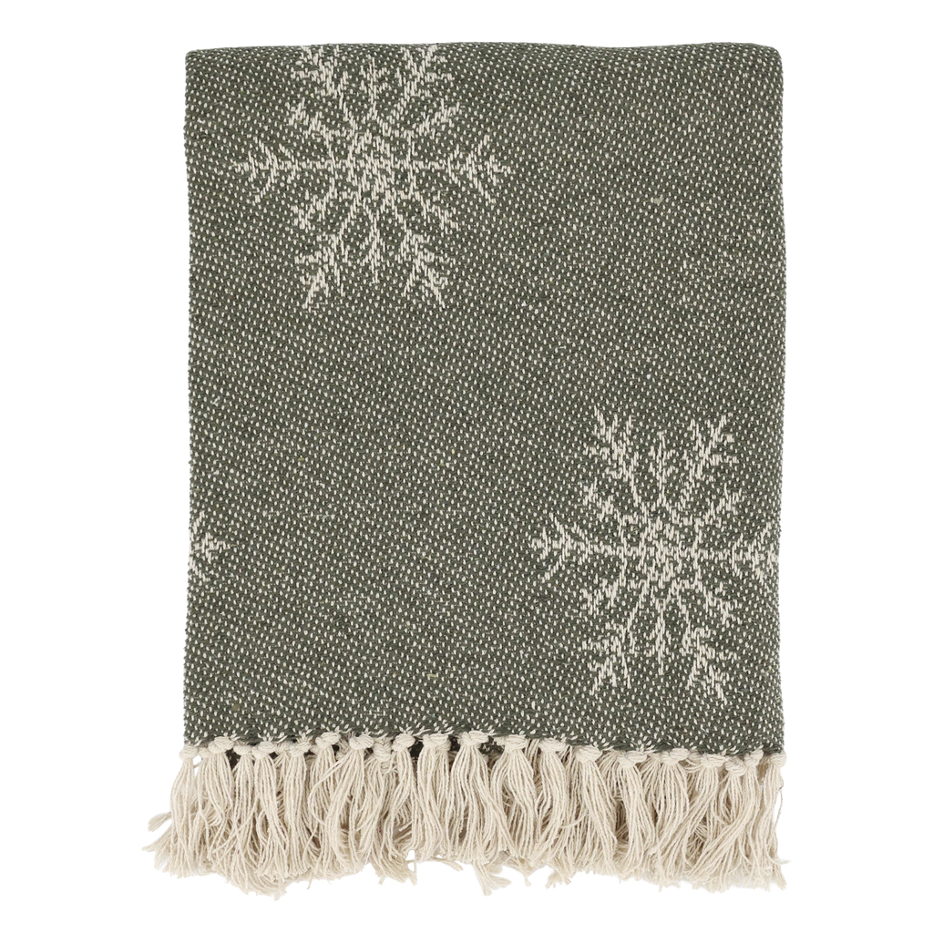 Chic Antique puuvillapeitto vihreä 130  x 150 cm