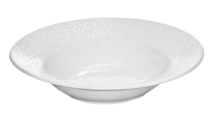 Cult Design Orient syvä lautanen valkoinen 25 cm