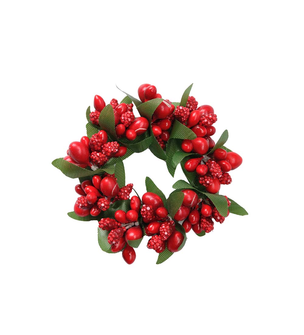 Mr Plant kynttilämansetti tummanpunainen 3 cm