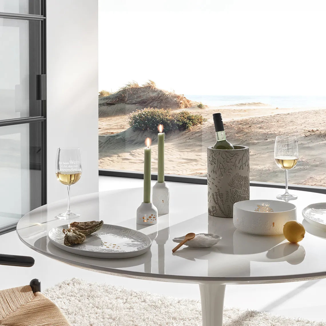 Räder osterin muotoinen kulho ja lusikka