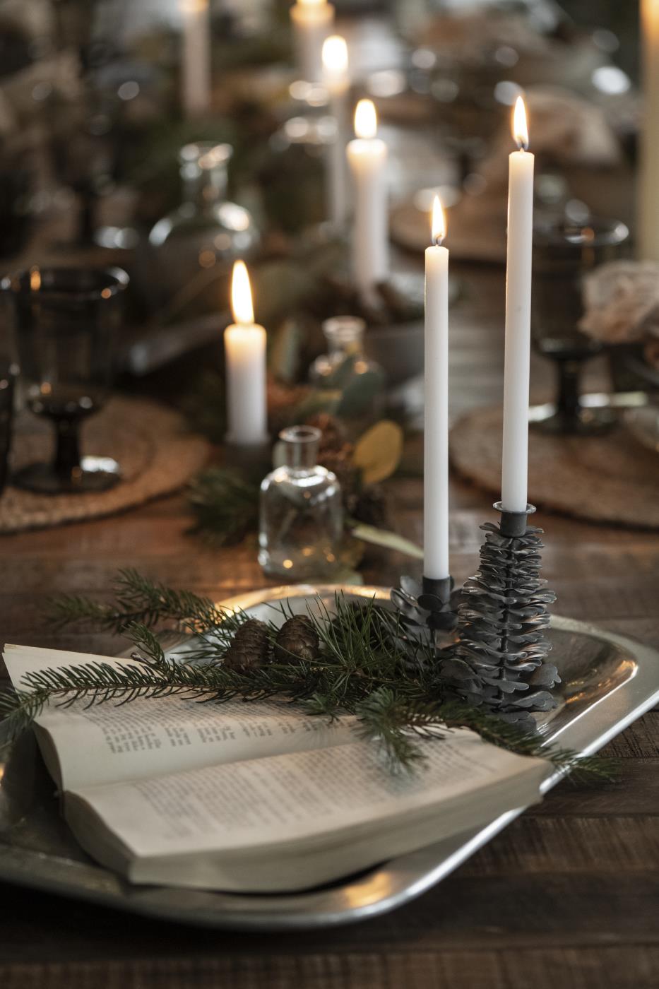 Ib Laursen tarjotin antiikkihopea 28 x 43,5 cm