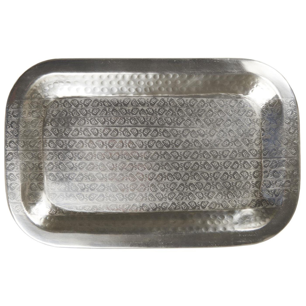Ib Laursen tarjotin antiikkihopea 28 x 43,5 cm