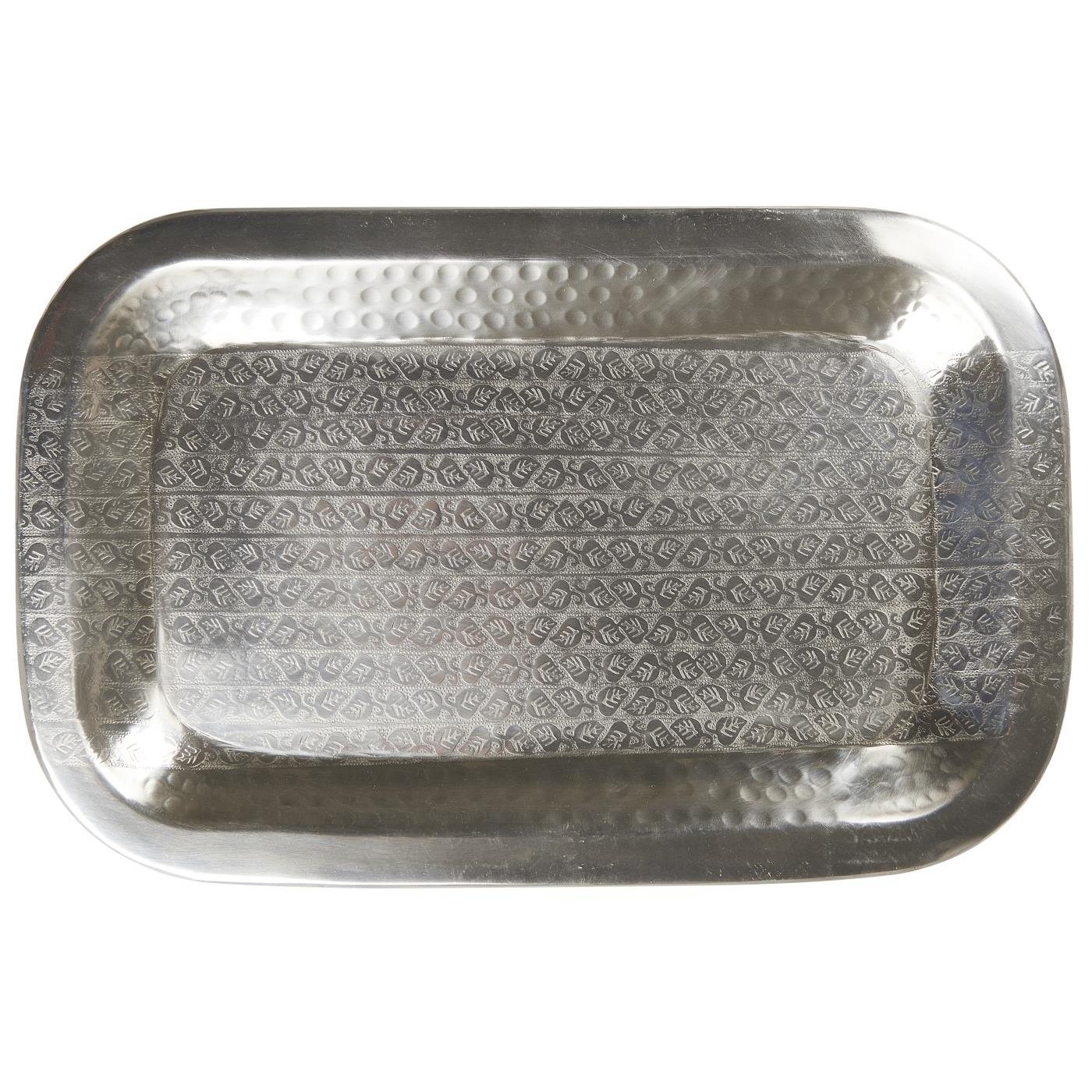 Ib Laursen tarjotin antiikkihopea 28 x 43,5 cm