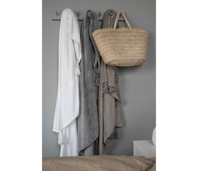 Fondaco Noah torkkupeitto vaaleanharmaa 130 x 150 cm