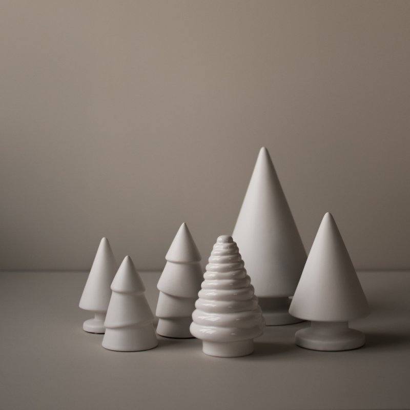 DBKD Christmas Tree kuusi valkoinen 12 cm