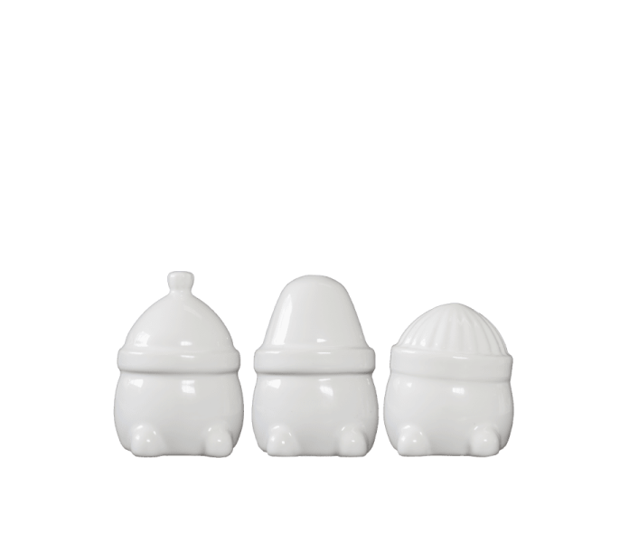 DBKD Hipster Triplets valkoiset tontut 3 kpl