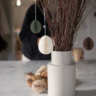 DBKD Ovoid paperikoriste valkoinen 7 cm