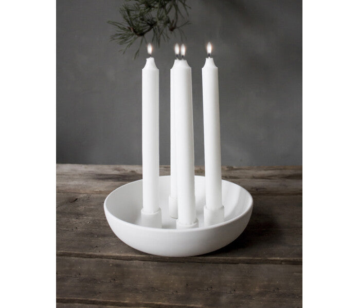 Storefactory Granholmen kynttilänjalka valkoinen 21cm