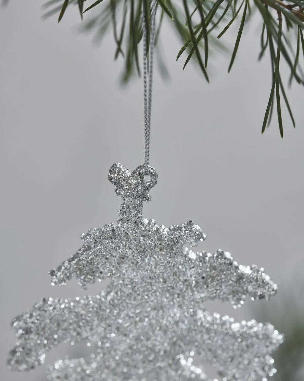 House Doctor Gliz ripustettava lehtikoriste hopea 3kpl/pkk