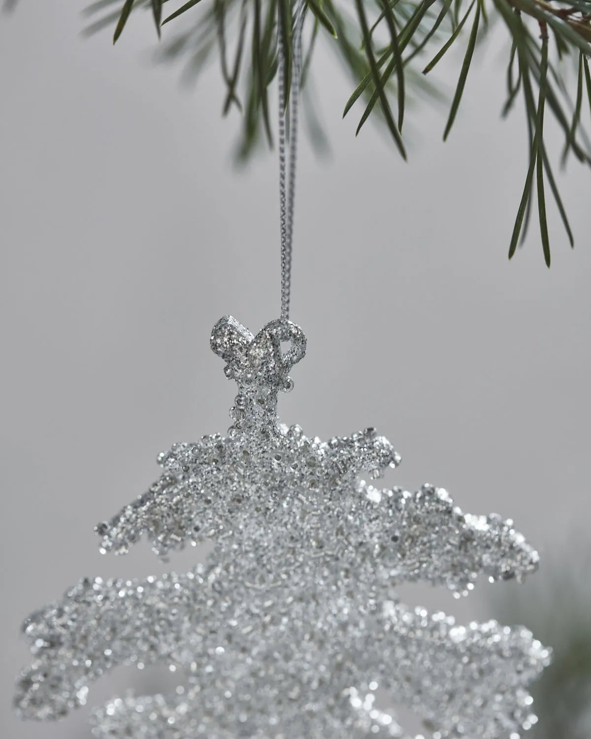 House Doctor Gliz ripustettava lehtikoriste hopea 3kpl/pkk