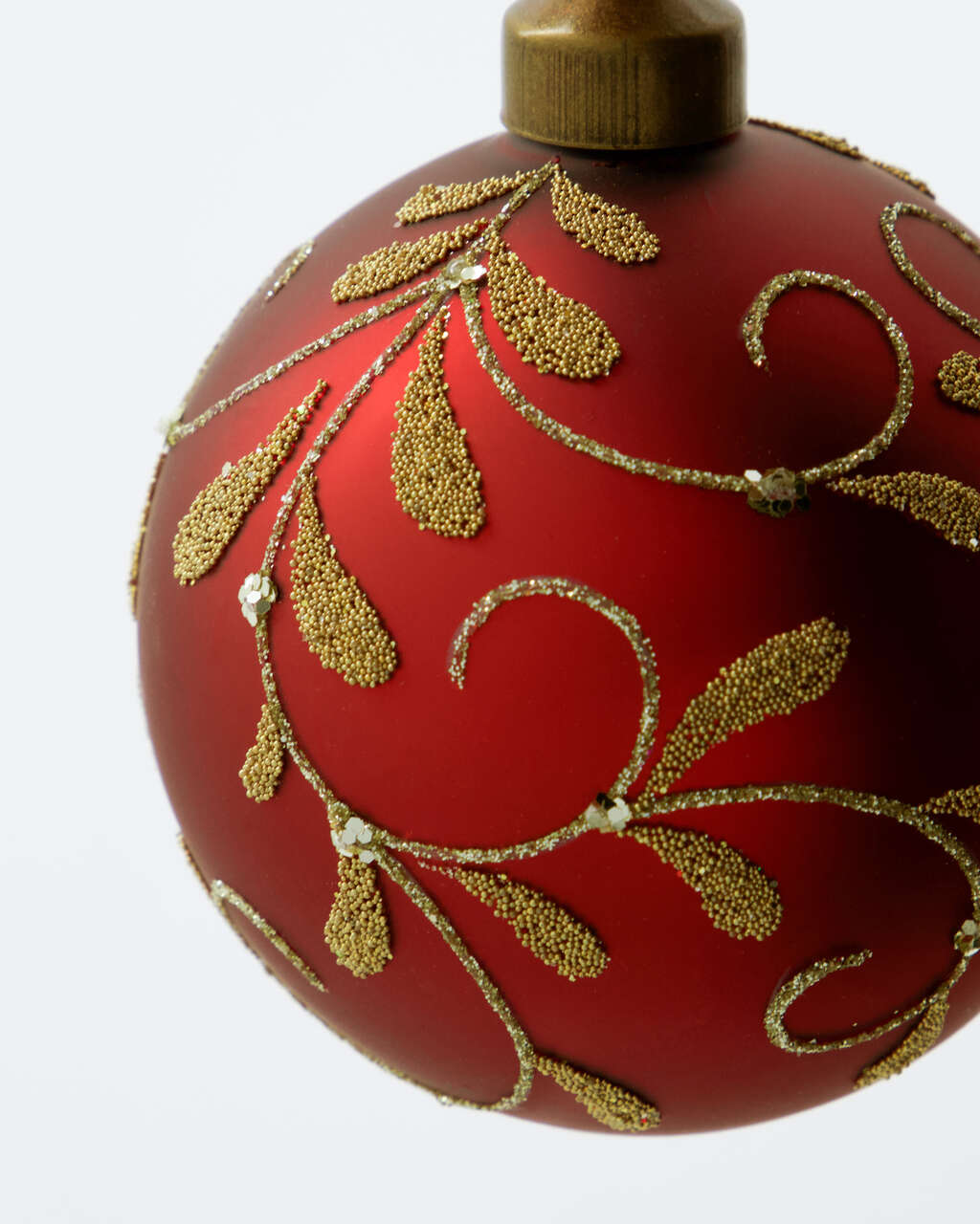 House Doctor Flori  joulupallo punainen 8 cm